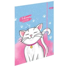 Spirit: White Cat ghiozdan cu pisică albă, set de 5 bucăți 38x17x28cm imaginea 4