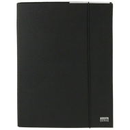 Spirit: mapă neagră cu elastic, în format A4