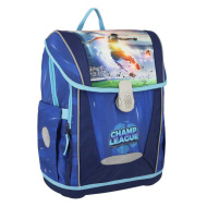 Spirit: rucsac școlar cu imprimeu de fotbal Champ League, cu închidere magnetică, 49x21x40 cm