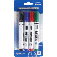Spirit: set de 4 markere pentru tablă albă cu vârf rotund