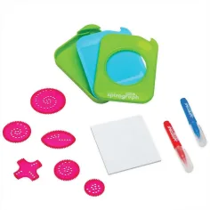 Spirograph: Spirograf de călătorie cu spațiu de depozitare, dimensiune compactă, set de 10 bucăți imaginea 3