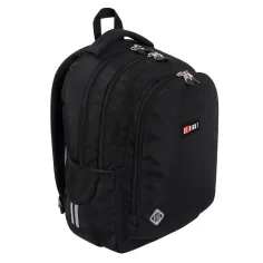 St.Right Black rucsac ergonomic pentru școală, BP73 46x31x20cm imaginea 2