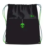 St.Right Green Power Alien sac de sport, sac de gimnastică 43x34cm