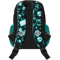 St.Right Neon fotbal ghiozdan școlar, rucsac BP70 32x22x11,5cm imaginea 2