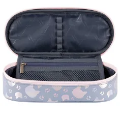 St.Right: Penar oval cu pisici Silver Cats 23cm imaginea 2