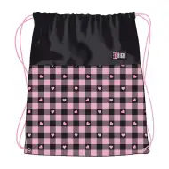 St.Right Pink Checkered sac de gimnastică, sac sport 43x34cm