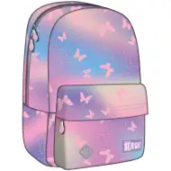 St.Right Pink butterfly ghiozdan școlar roz cu fluturi, rucsac BP33 40x27x17cm