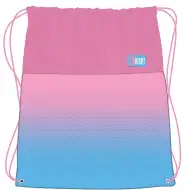 St.Right sac de sport roz-albastru cu efect de gradient, dimensiune 34x43cm