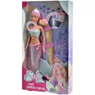 Steffi Love: Steffi sirenă magică curcubeu cu coadă luminoasă - Simba Toys