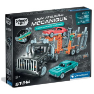 Știință &amp; Joacă: Atelier mecanic - Set de construcție camion de transport - Clementoni