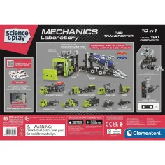 Știință & Joacă: Atelier mecanic - Set de construcție transportor auto pe două niveluri - Clementoni imaginea 2