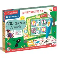 Stilou interactiv cu 500 de quiz-uri cu animale pentru dezvoltarea abilităților - Clementoni