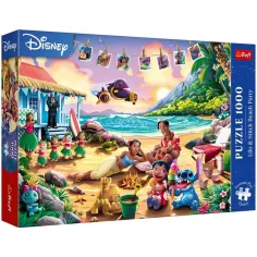 Stitch pe plajă, puzzle Premium Plus de 1000 de piese - Trefl