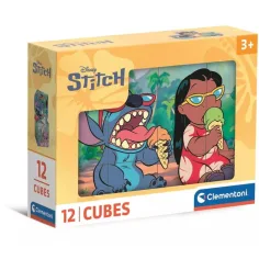 Stitch set de 12 cuburi de poveste - Clementoni