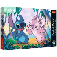Stitch și Angel pe plajă, puzzle premium plus de 1000 de piese - Trefl