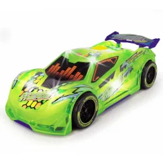Streets Beatz: Speed Tronic neon verde cu lumina si sunet de 20 cm - Dickie Toys imaginea 2
