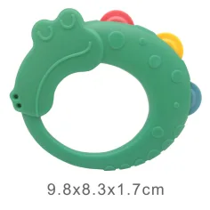 Sun Baby: Jucărie zornăitoare și de ros pentru bebeluși cu crocodil imaginea 2
