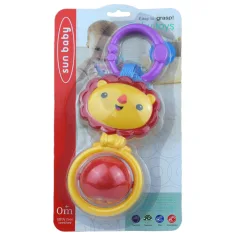 Sun Baby: Leu vesel bebeluș cu zornăitor și bilă rotativă imaginea 3