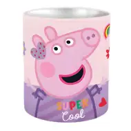 Suport de birou cilindric din metal cu Peppa Pig, 10x11cm