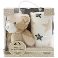 SweetDreams: Pătură și ursuleț de pluș de culoare maro