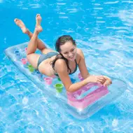 Saltea transparentă cu pahare colorate - Intex