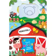 Tablă magnetică - Desenează animale amuzante de la fermă