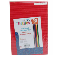 The Littlies hârtie ondulată colorată, pachet de 10 bucăți, A4
