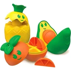 Think&Play Puzzle cu fructe joc logic - Clementoni imaginea 2