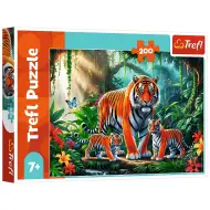 Tigri în junglă puzzle de 200 de piese - Trefl