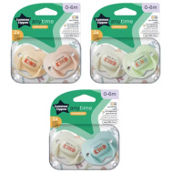 Tommee Tippee: Set de 2 suzete Anytime (0–6 luni)