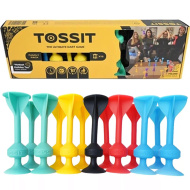 Tossit Family Pack – Roșu, Turcoaz, Albastru, Galben, joc de darts cu ventuze