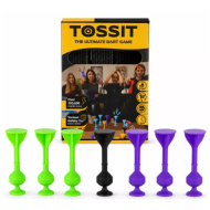 Tossit Starter Pack — joc de darts din silicon cu ventuze, mov și verde