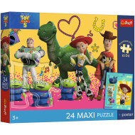 Toy Story 5 Jucării și prieteni, puzzle maxi de 24 piese - Trefl