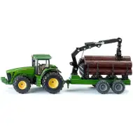 Tractor de transport bușteni John Deere SIKU 1/50