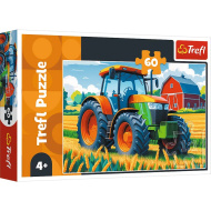 Tractorul fermierului — puzzle de 60 de piese - Trefl