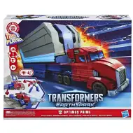 Transformers Earthspark: Set de joacă Optimus Prime Battle Trailer - Hasbro