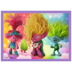 Trolls 3: Puzzle set 4 în 1 - Trefl imaginea 4