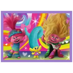 Trolls 3: Puzzle set 4 în 1 - Trefl imaginea 5