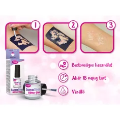 TyToo: Adeziv pentru tatuaje cu sclipici LunaStar 5ml imaginea 2