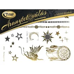 TyToo: Set de tatuaje aurii 21x15cm - capcană pentru vise, zână
