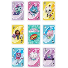 UNO Junior: Joc de cărți Casa de Păpuși a lui Gabi - Mattel imaginea 4