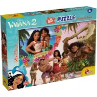 Vaiana 2 2-în-1 puzzle cu 48 de piese și carte de colorat 35x25cm - Lisciani