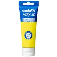 Vopsea acrilică 75ml culoare galben lămâie - Carioca