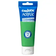 Vopsea acrilică 75ml culoare verde aprins - Carioca