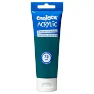 Vopsea acrilică 75ml culoare verde smarald - Carioca