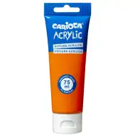 Vopsea acrilică 75ml portocalie - Carioca