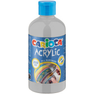 Vopsea acrilică argintie 250 ml - Carioca