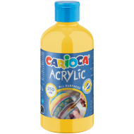 Vopsea acrilică galben-lămâie 250 ml - Carioca