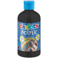 Vopsea acrilică neagră 250 ml - Carioca