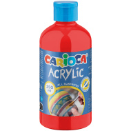 Vopsea acrilică roșie 250 ml - Carioca